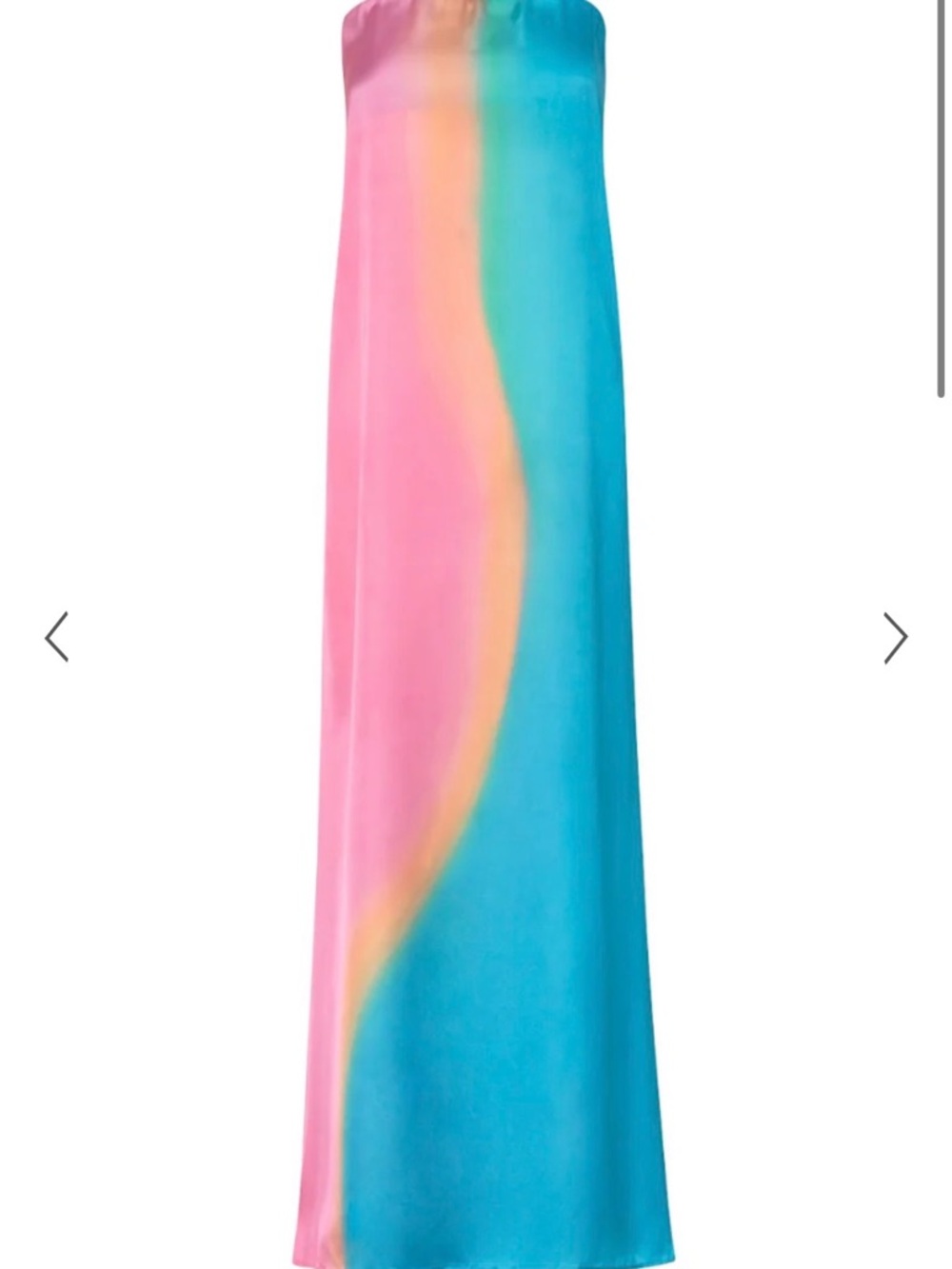 Baobab Collection Strapless Ombre Maxi Dress in Pink, Teal & Gold - Picture 2 of 4